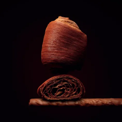 Valrhona Gianduja Style Croissant Sticks